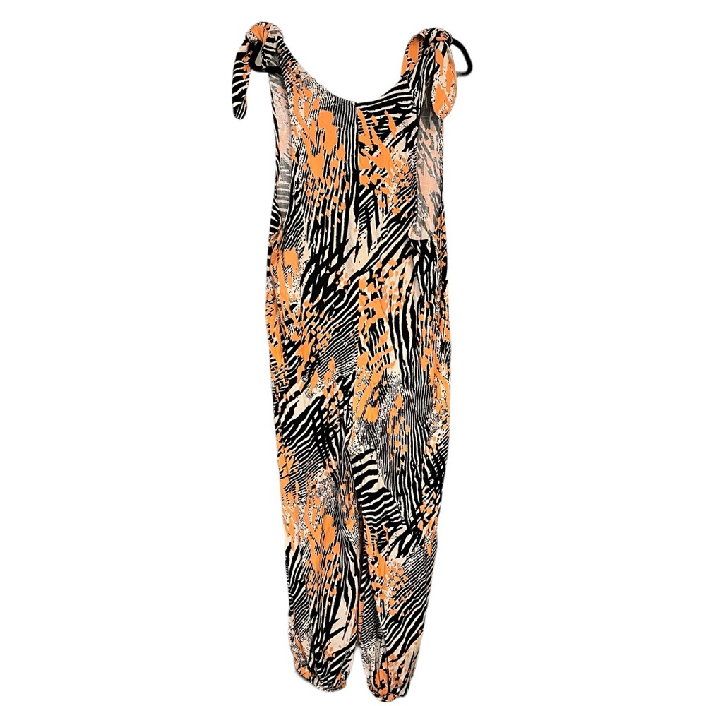 Free People Zebra Print Sleeveless Jumper, Sz M